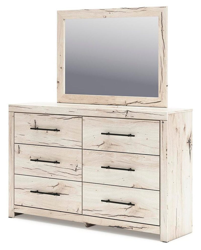 Lawroy Full Panel Bed, Dresser, Mirror and Nightstand