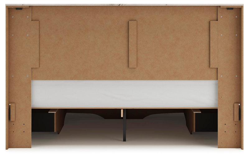 Lawroy King Panel Storage Bed, Dresser and Mirror