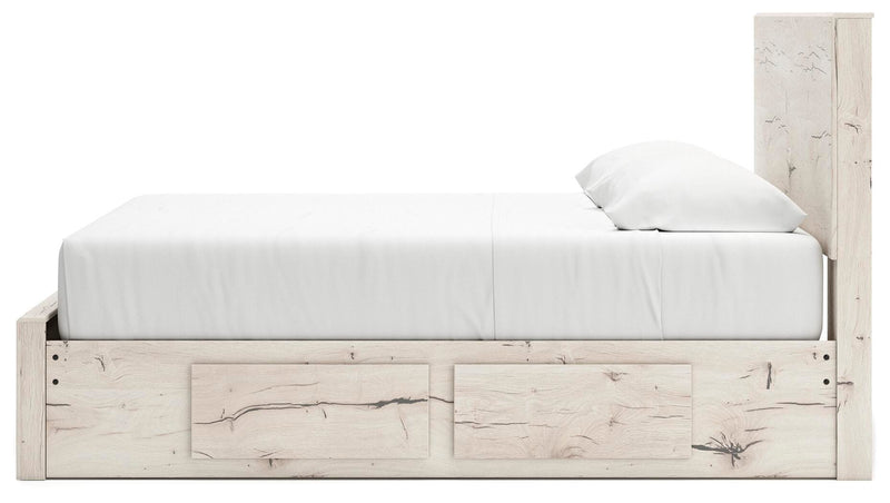 Lawroy King Panel Storage Bed, Dresser and Mirror