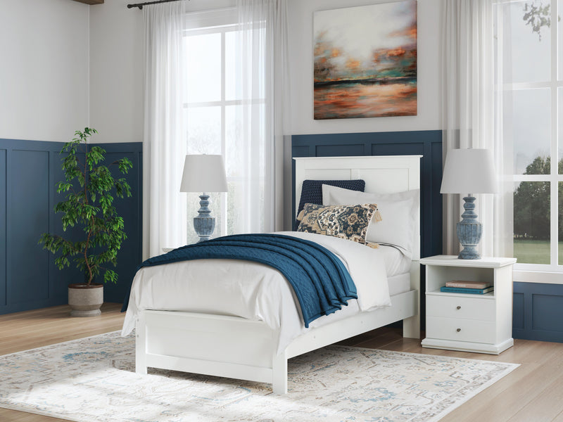 Bostwick Shoals Twin Panel Bed, Dresser, Mirror, Chest and Nightstand