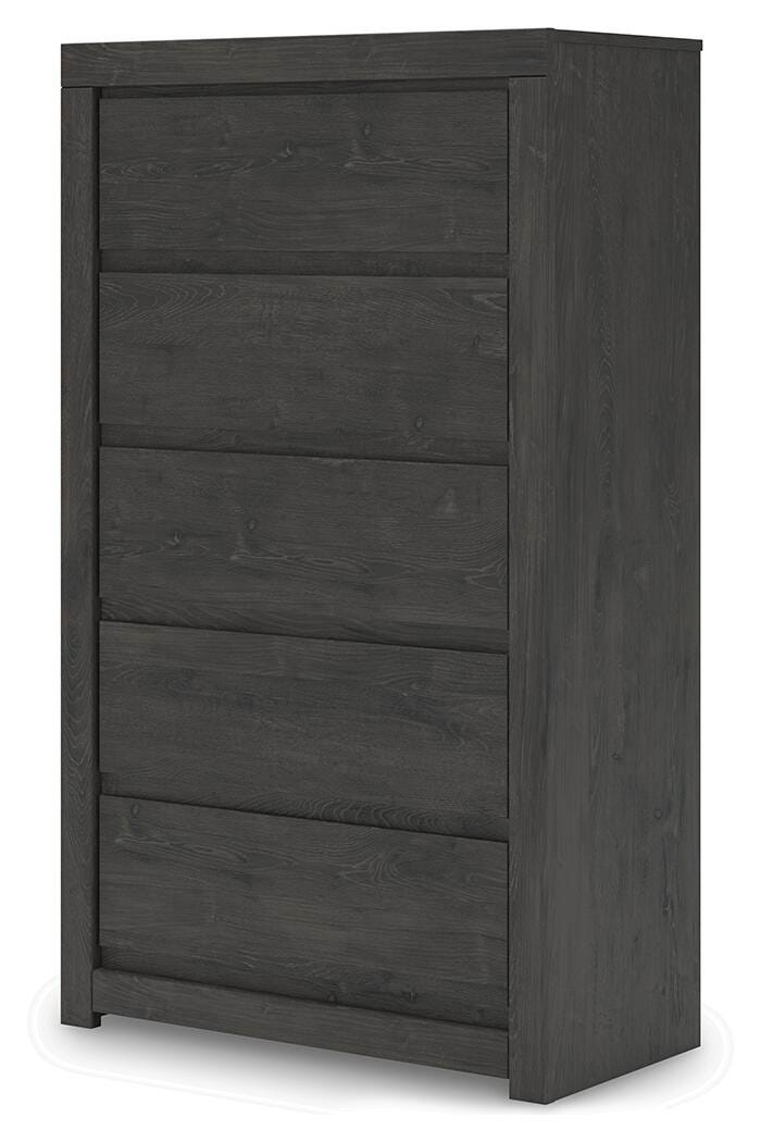Fraluna Queen Panel Bed, Dresser, Mirror, Chest and Nightstand
