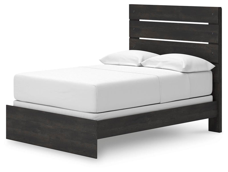 Hollivern Full Panel Bed, Dresser, Mirror and Nightstand