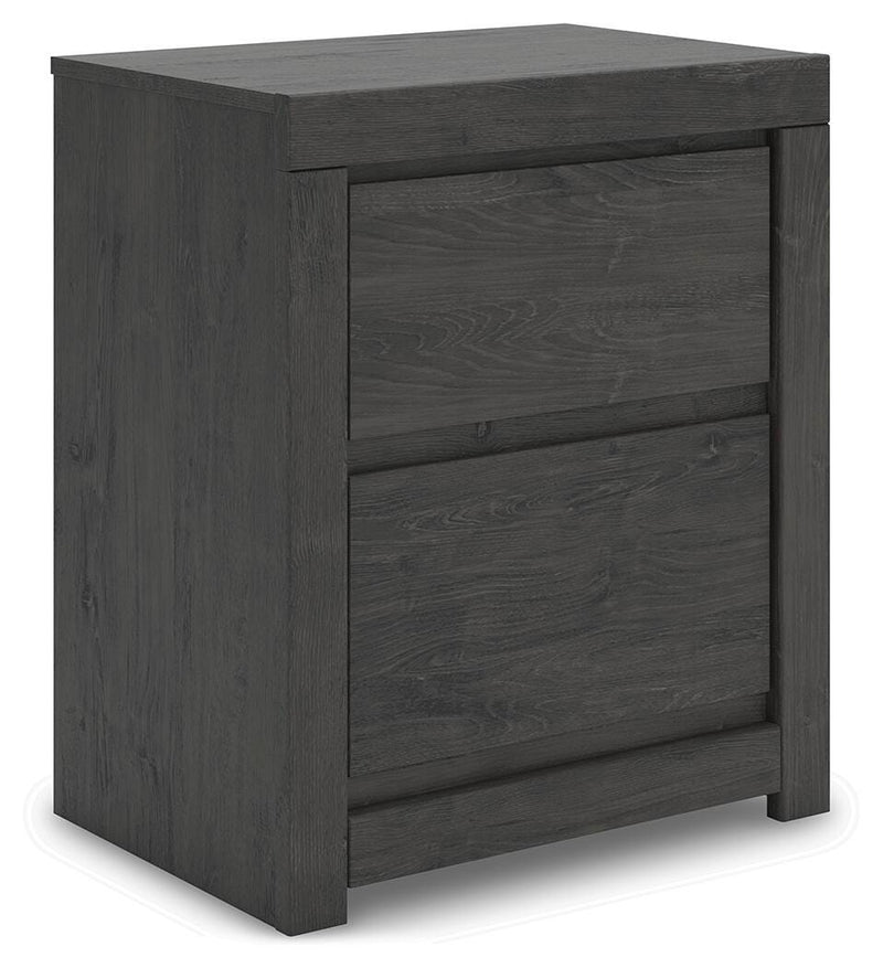 Fraluna King Panel Storage Bed, Dresser, Mirror, Chest and Nightstand
