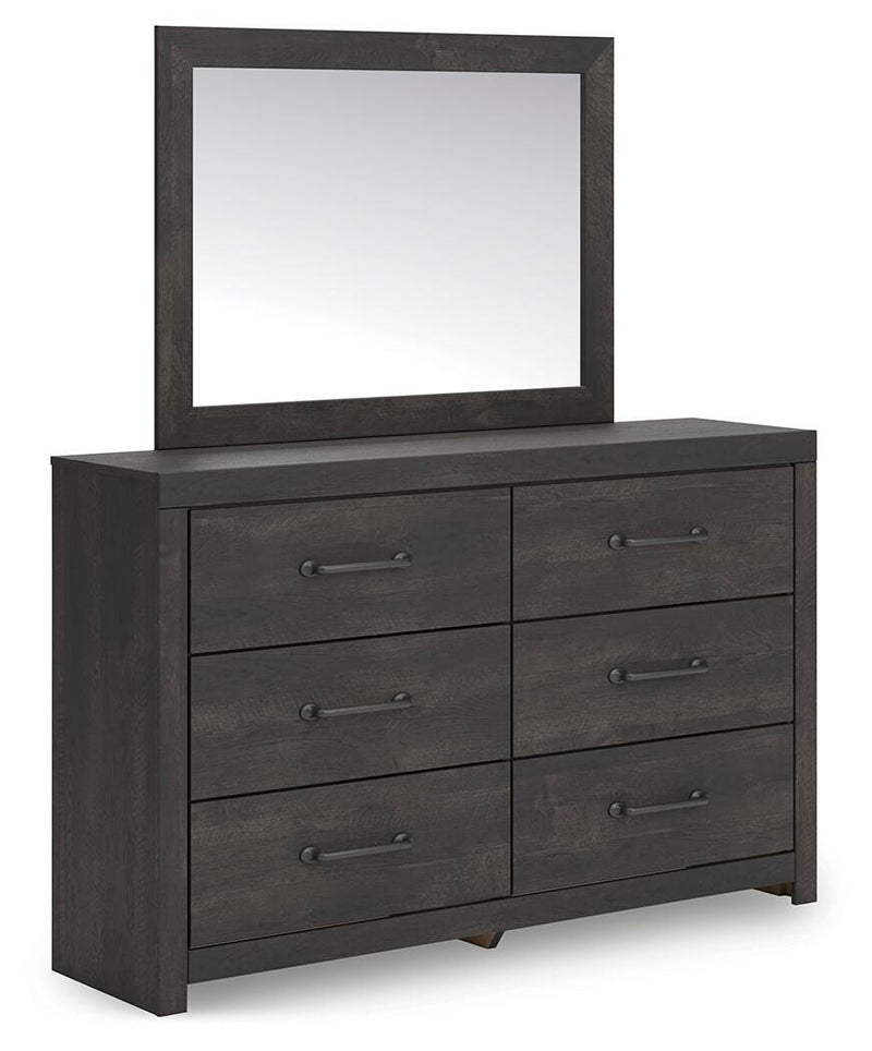 Hollivern Full Panel Storage Bed, Dresser, Mirror, Chest and Nightstand