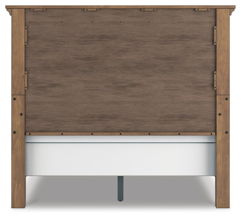 Feddinger Queen Panel Bed with Mirrored Dresser, Chest and Nightstand