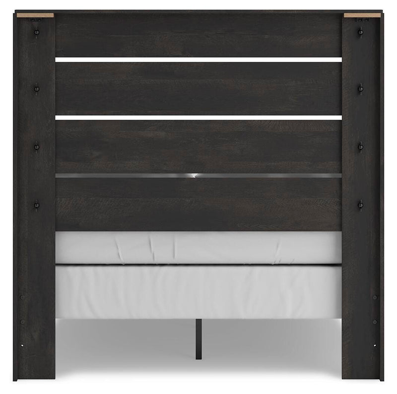 Hollivern Full Panel Bed, Dresser and Mirror