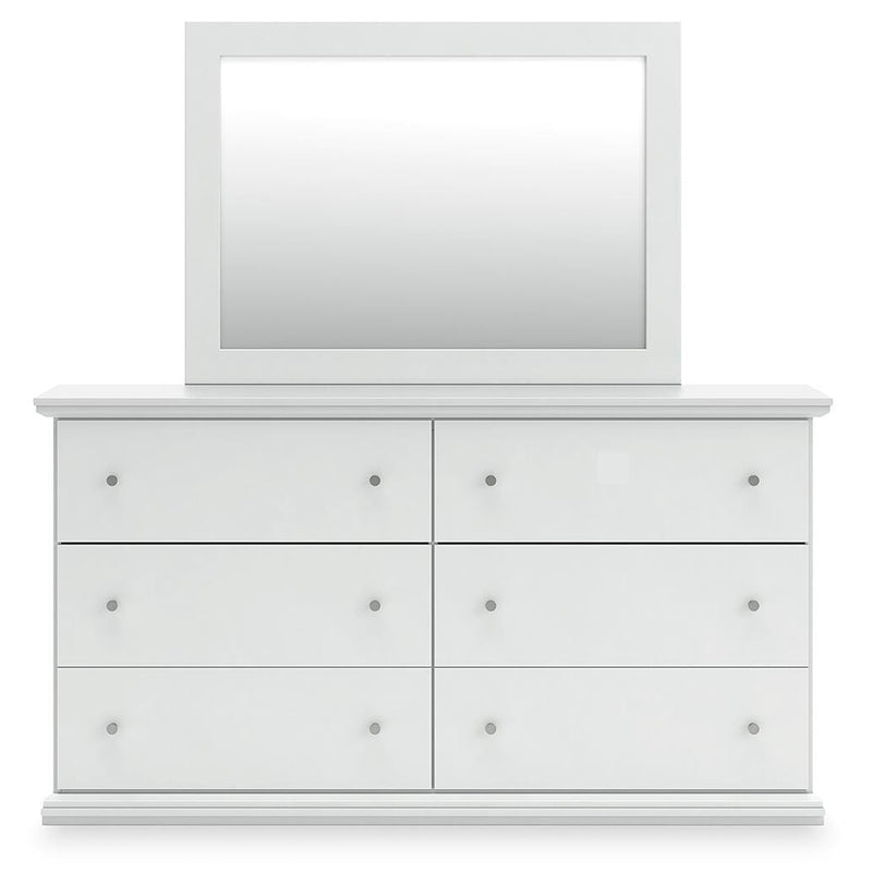 Bostwick Shoals King Panel Bed, Dresser, Mirror and Nightstand