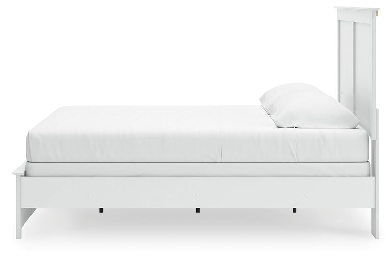 Bostwick Shoals King Panel Bed, Dresser, Mirror and Nightstand