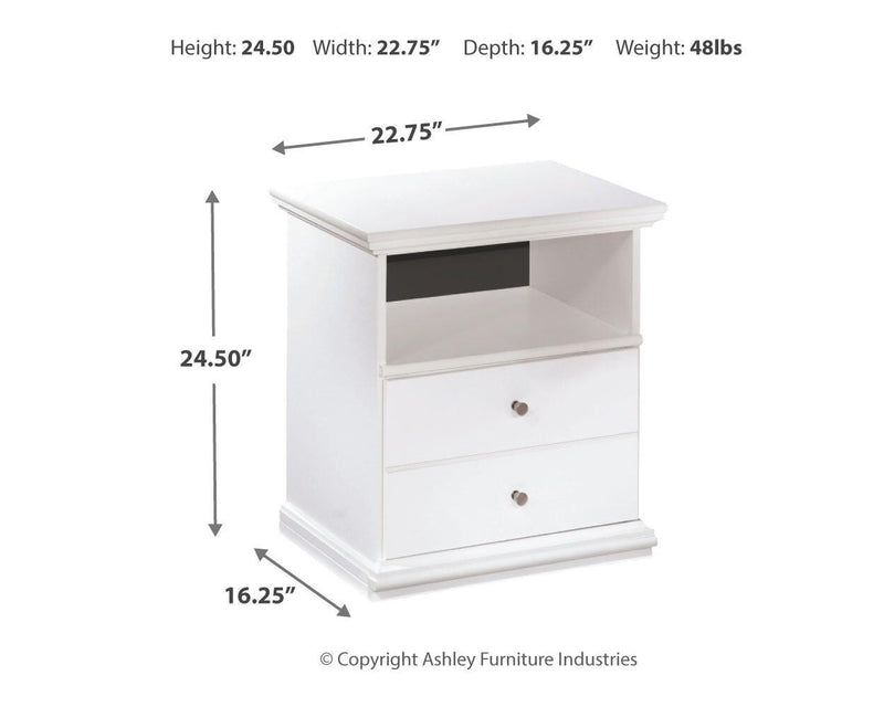 Bostwick Shoals King Panel Bed, Dresser, Mirror and Nightstand