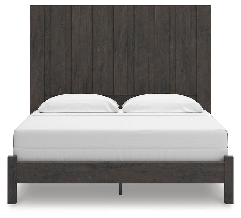 Fraluna King Panel Bed, Dresser, Mirror and Nightstand