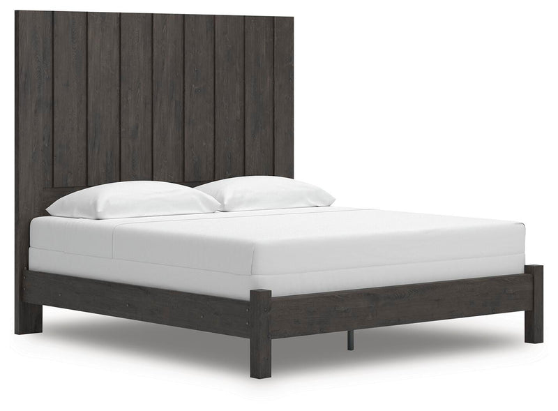 Fraluna King Panel Bed, Dresser, Mirror and Nightstand