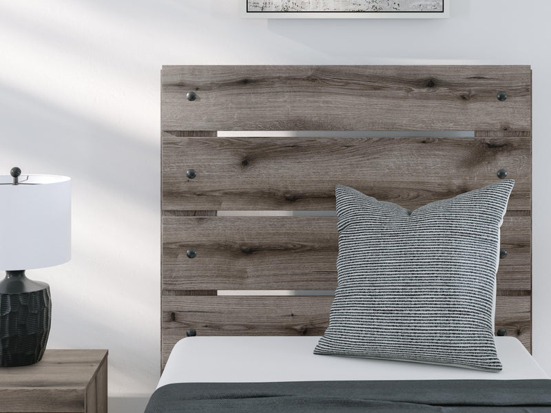Graystorm Twin Panel Bed, Dresser, Mirror, Chest and Nightstand