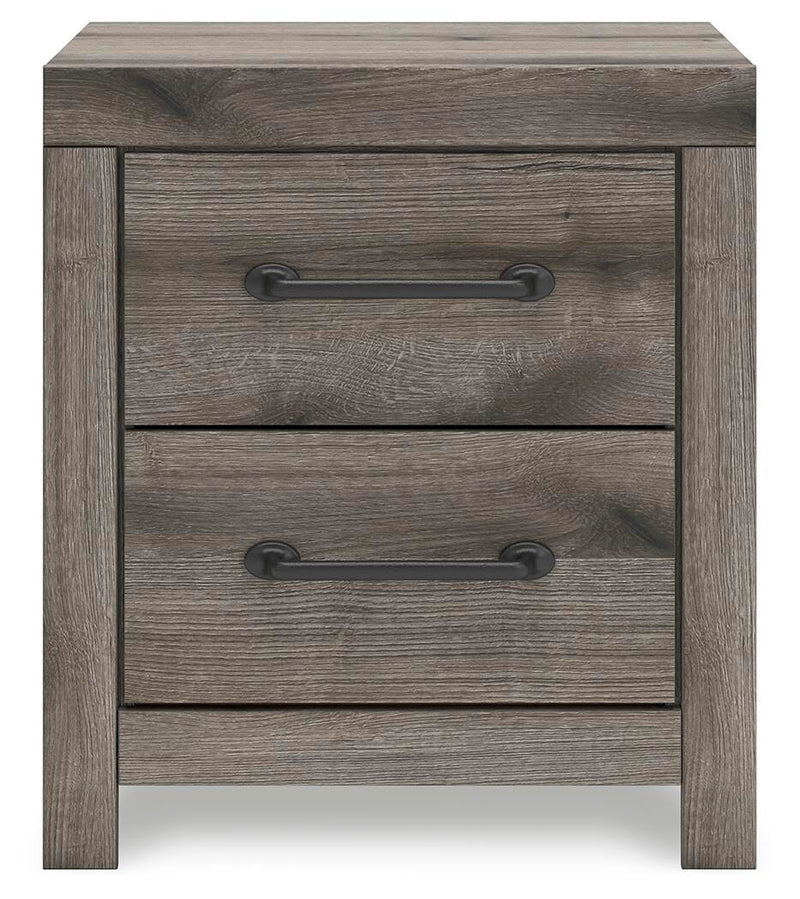 Graystorm King Panel Bed, Dresser, Mirror and Nightstand