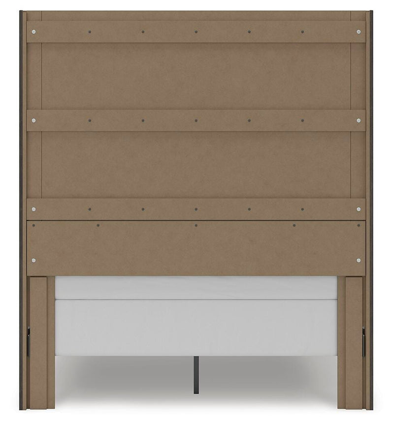 Fraluna Queen Panel Storage Bed, Dresser, Mirror and Nightstand