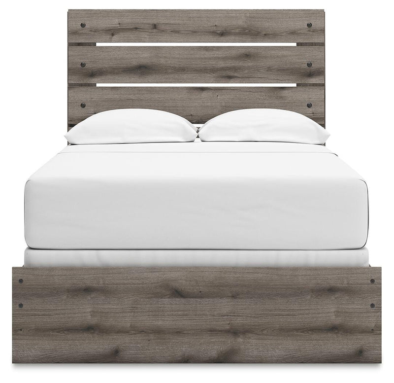 Graystorm Full Panel Bed, Dresser, Mirror and Nightstand