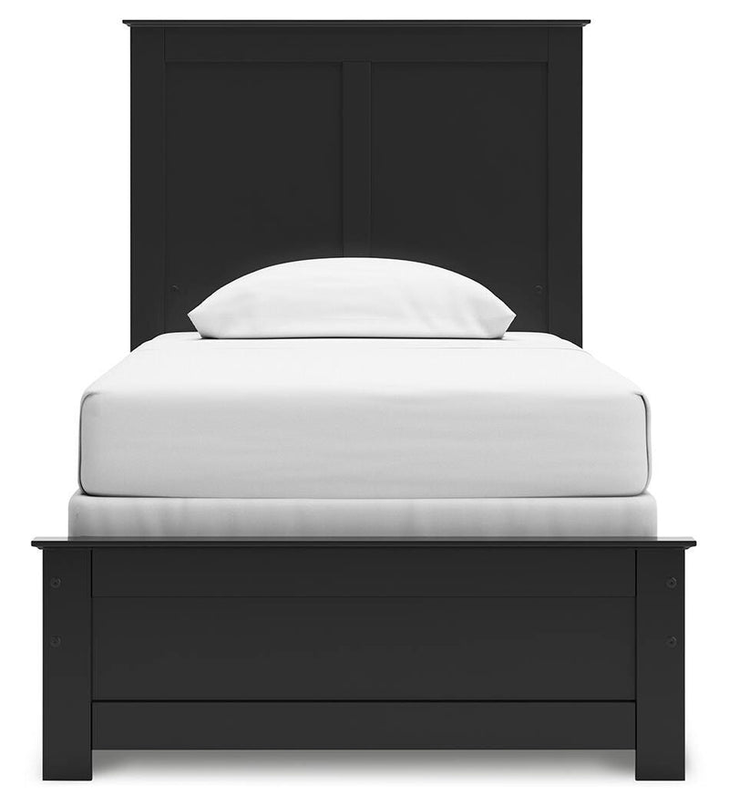 Maribel Twin Panel Bed, Dresser and Mirror