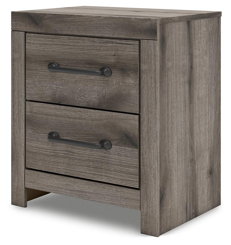 Graystorm King Panel Bed, Dresser, Mirror, Chest and Nightstand