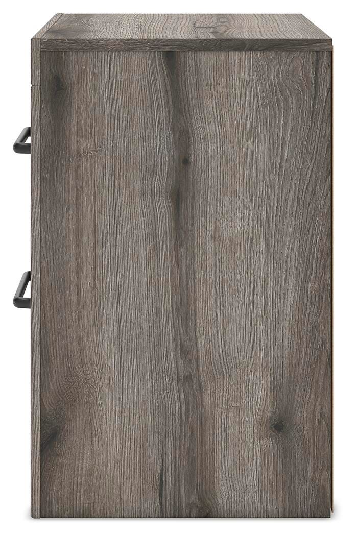 Graystorm King Panel Bed, Dresser, Mirror, Chest and Nightstand