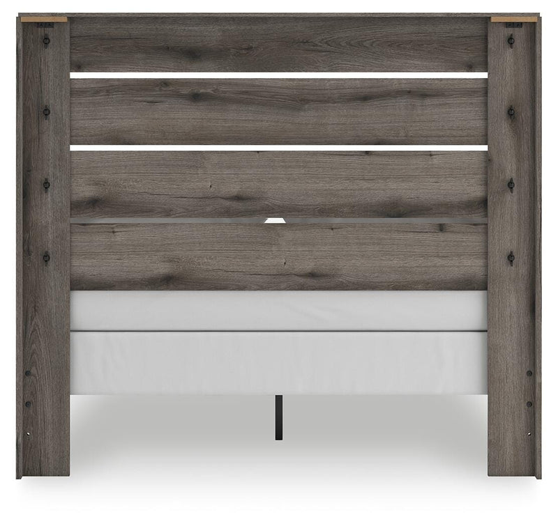 Graystorm Queen Panel Bed, Dresser, Mirror, Chest and Nightstand