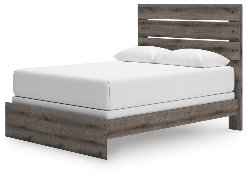 Graystorm Queen Panel Bed, Dresser, Mirror, Chest and Nightstand