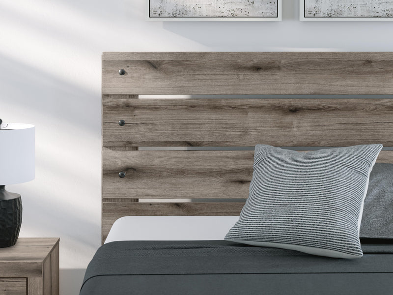 Graystorm Queen Panel Bed, Dresser, Mirror, Chest and Nightstand