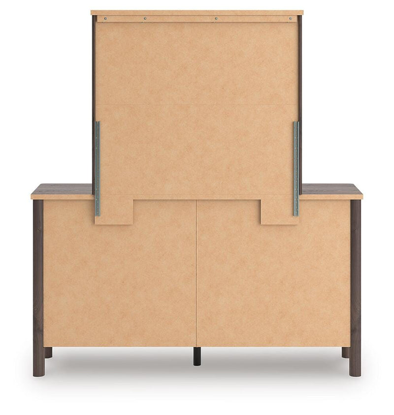 Pamytta King Upholstered Panel Platform Bed, Dresser, Mirror, Chest and Nightstand
