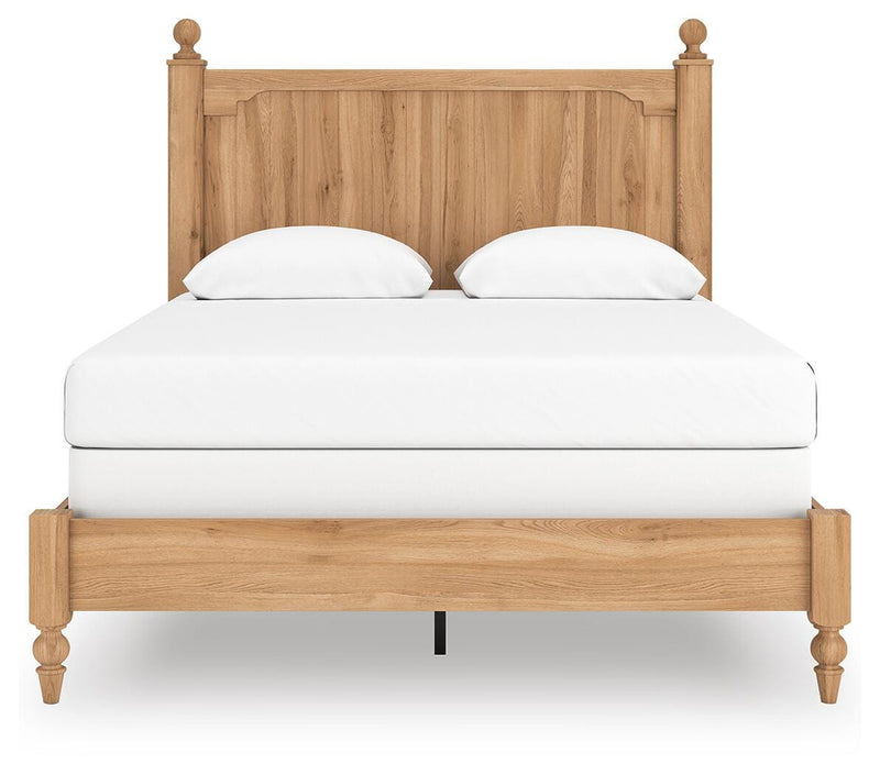 Aleaport Queen Panel Bed with Mirrored Dresser and Nightstand