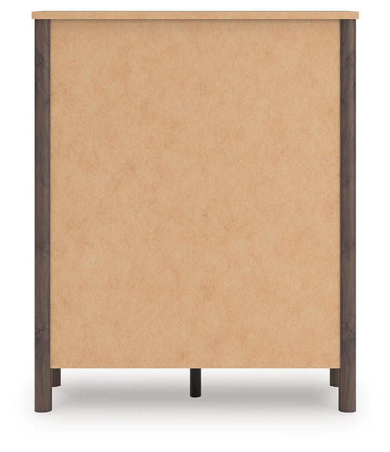 Pamytta Full Panel Platform Bed, Dresser, Mirror, Chest and Nightstand