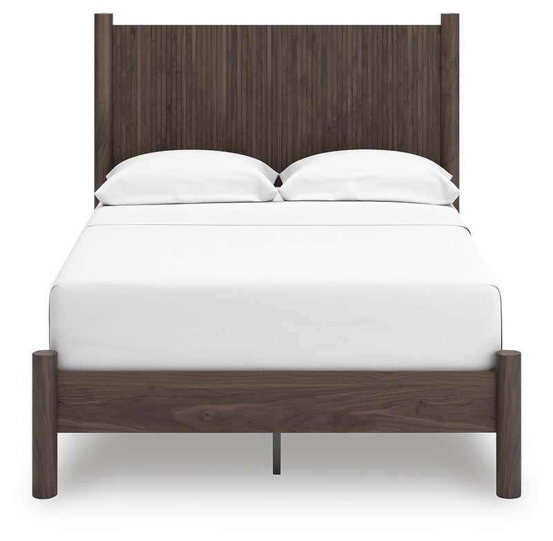 Pamytta Full Panel Platform Bed, Dresser, Mirror, Chest and Nightstand