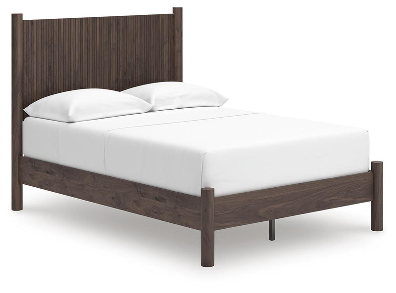 Pamytta Full Panel Platform Bed, Dresser, Mirror, Chest and Nightstand