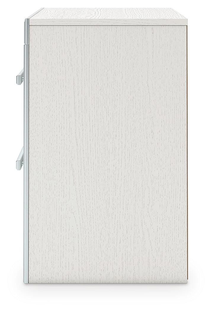 Zuraleus Queen Upholstered Panel Platform Bed, Dresser, Mirror, Chest and Nightstand