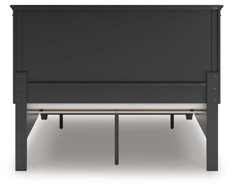 Lanolee Queen Panel Storage Bed, Dresser, Mirror and Nightstand