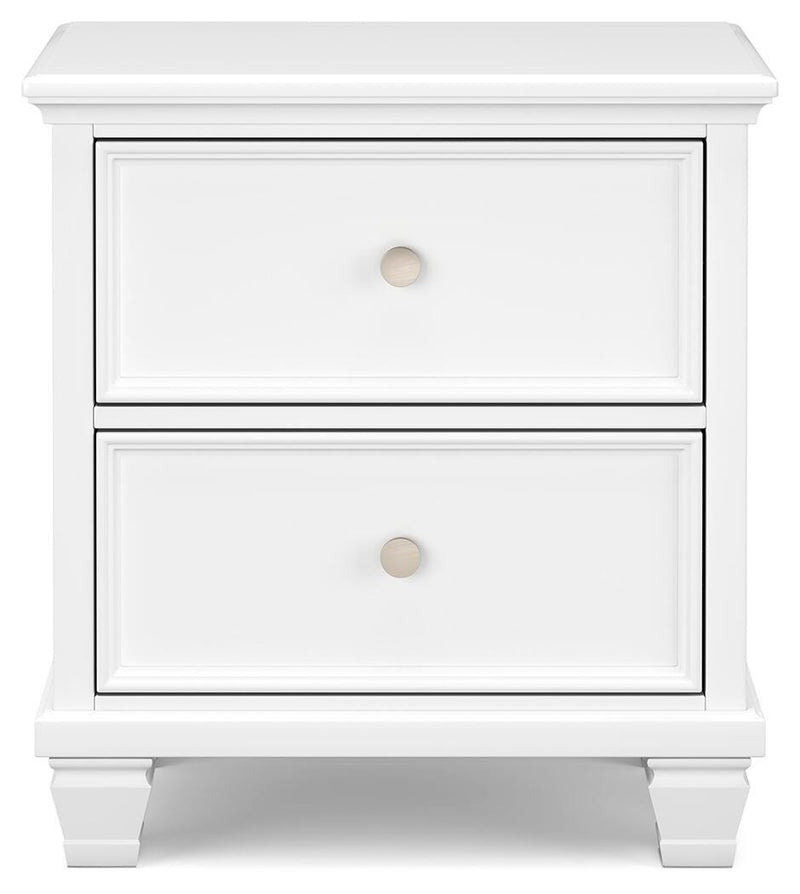 Fortman King Panel Storage Bed with Mirrored Dresser and Nightstand