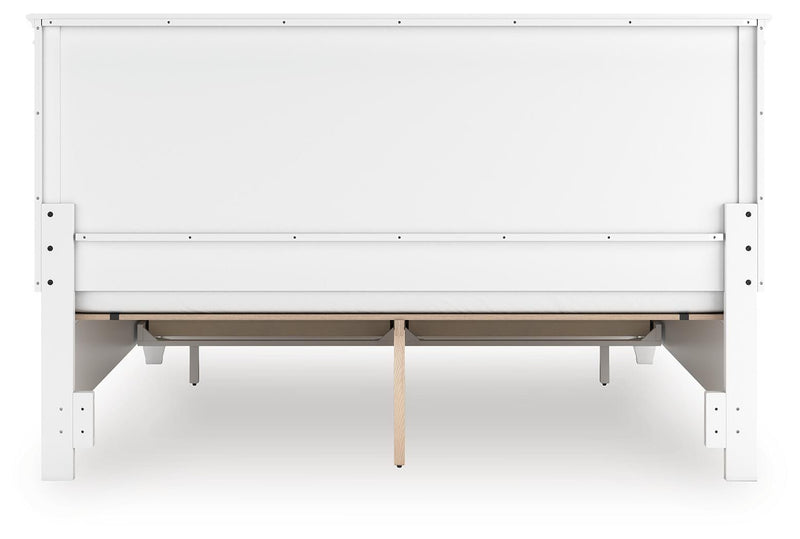 Fortman King Panel Storage Bed with Mirrored Dresser
