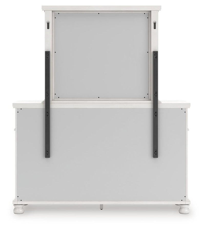 Rowlenstown Queen Poster Bed, Dresser and Mirror