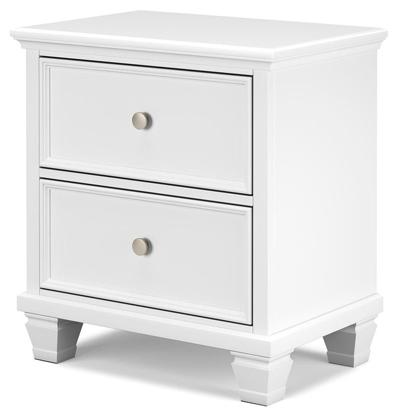 Fortman California King Panel Storage Bed, Dresser, Mirror and Nightstand