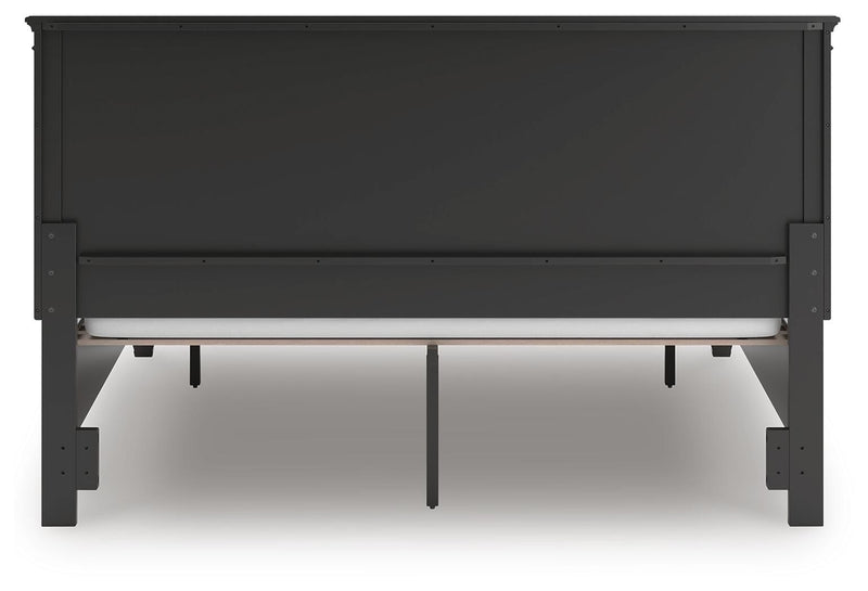 Lanolee California King Panel Storage Bed, Dresser, Mirror and Nightstand