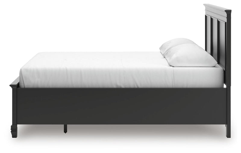 Lanolee California King Panel Storage Bed, Dresser and Mirror