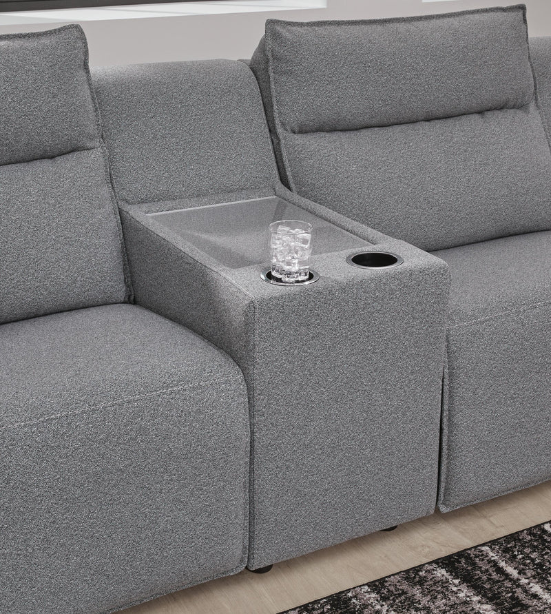 Modmax II 7-Piece Power Reclining Sectional with Chaise and Audio System