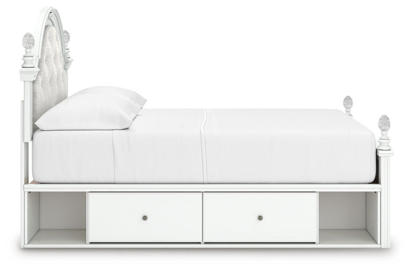 Kozlani Full Upholstered Panel Bed with Storage