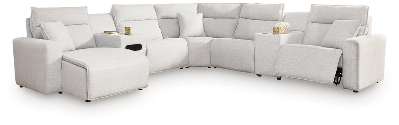 Modmax II 7-Piece Power Reclining Sectional with Chaise and Audio Console