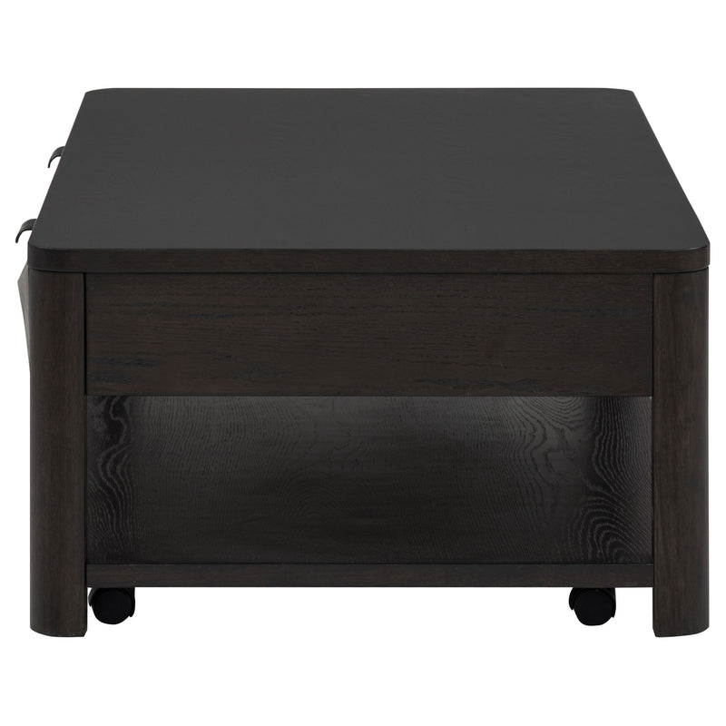 Marcelo Wood Coffee Table with 2 Drawers and Shelf Coffee