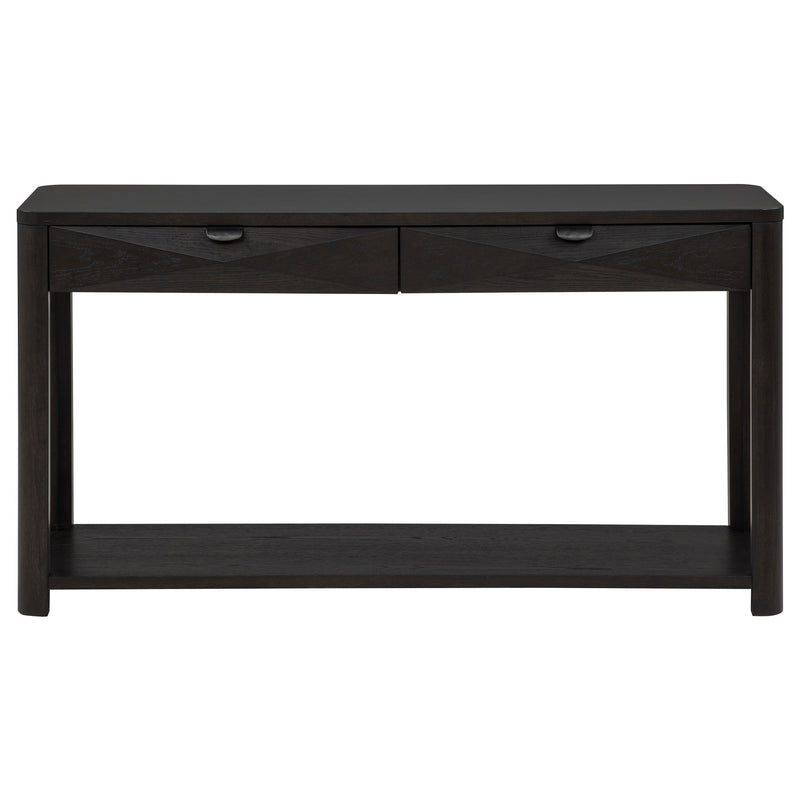 Marcelo Sofa Console Table with 2 Drawers and Shelf Coffee
