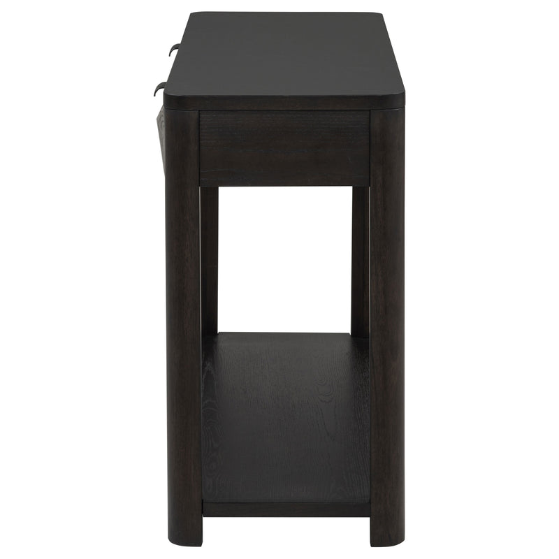 Marcelo Sofa Console Table with 2 Drawers and Shelf Coffee