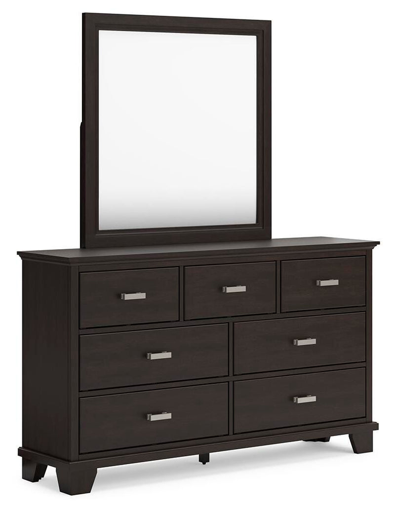 Covetown Twin Panel Bed, Dresser, Mirror, Chest and Nightstand