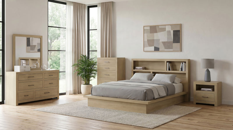 Hendricks 5-piece Queen Bedroom Set Light Oak