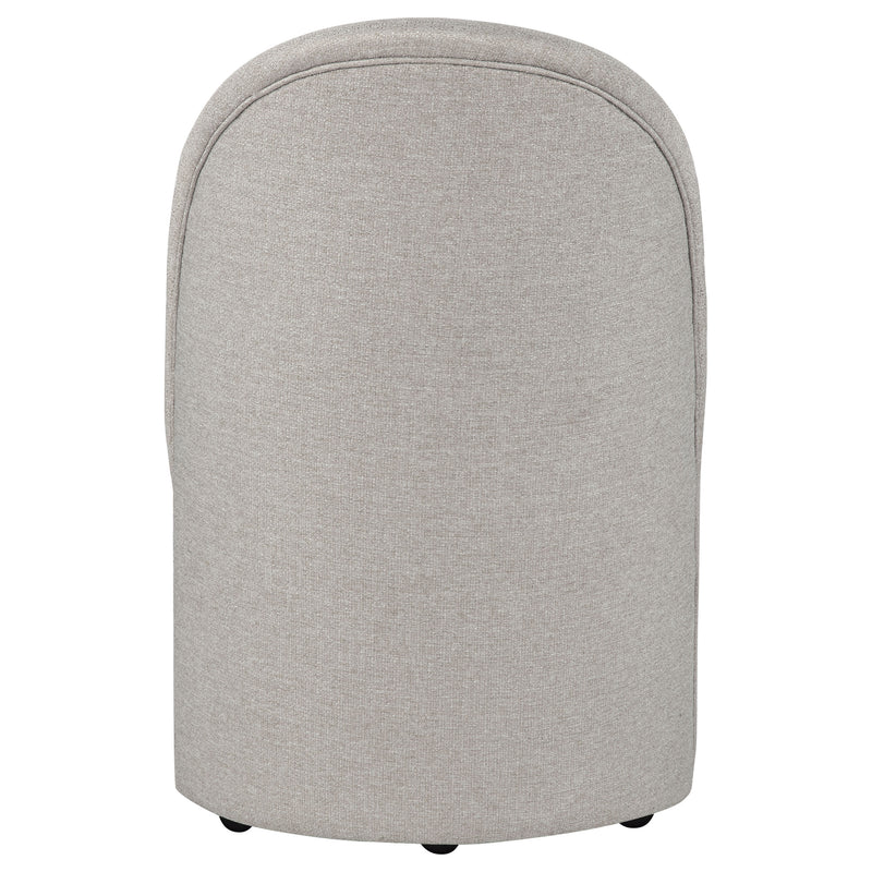 Aubrey Upholstered Barrel Dining Side Chair Beige (Set of 2)