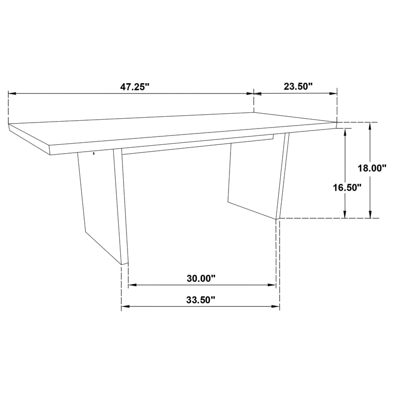 Decker 2-piece Coffee and End Table Set Black