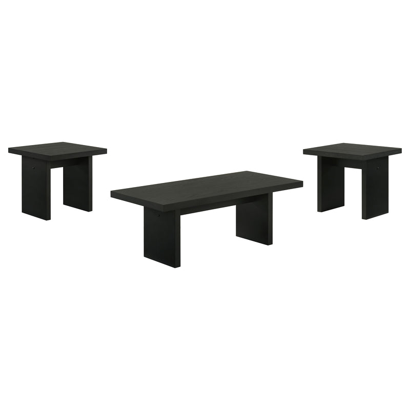 Decker 3-piece Coffee and End Table Set Black