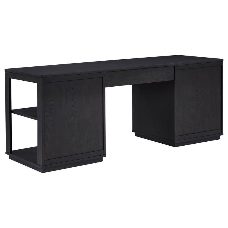 Harkes 75-inch 3-drawer Computer Desk with Adjustable Shelf Coffee Bean